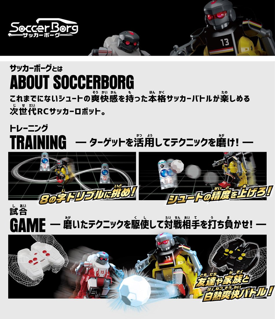 Amazon.co.jp: Omnibot Soccer Borg Wall Black : Toys & Games